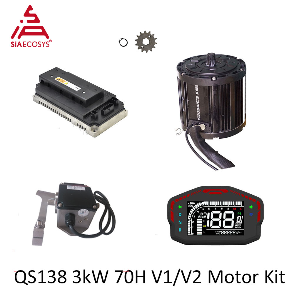 QSMOTOR QS138 3000W 72V Mid Dr - đánh giá và giá Fardriver Nd72850 Controller