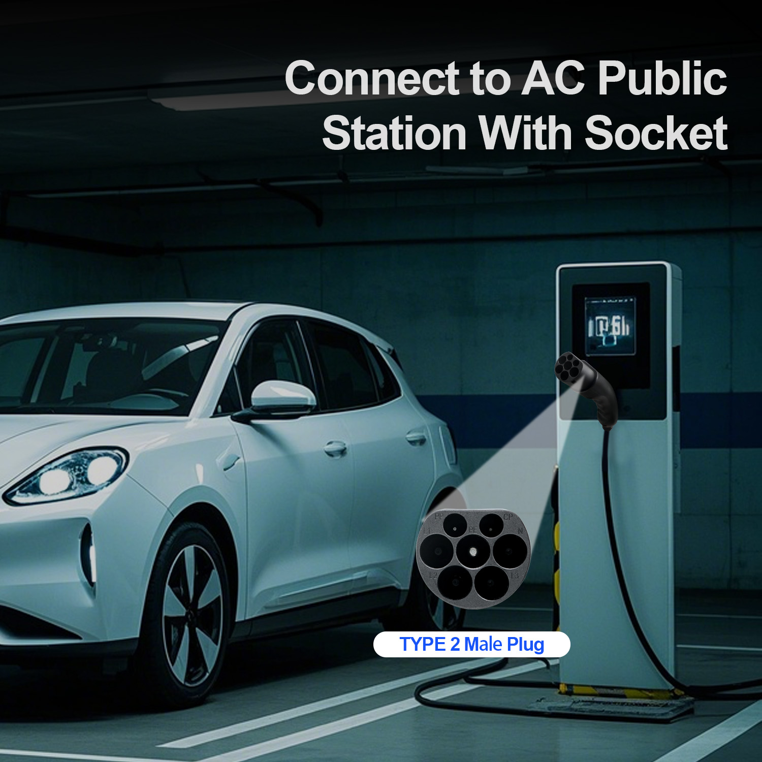 Kolanky Type 2 Male EV Plug 1P - đánh giá và giá Ev Charger Type 2 22Kw 32A 3 Phase